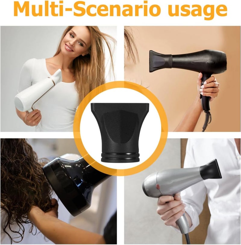 PACKOVE Hair Dryer Nozzle Replacement Universal Attachment Flat Plastic Concentrator Blow Dryer Attachment Hair Dryers Accessories for Outer Diameter 4.5 cm to 4.6 cm - Image 3